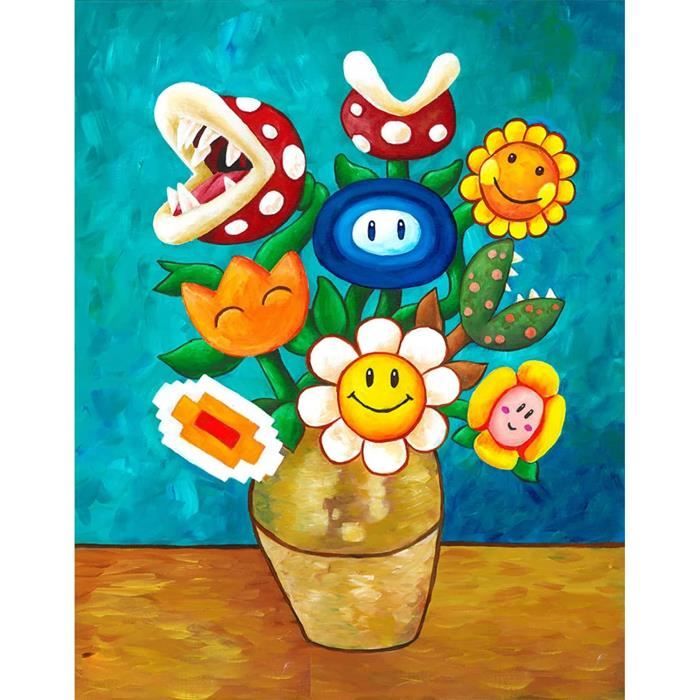 Kit Peinture Diamant Personnalisé 40x60 Cm – Toile, Diamants, Stylo, Plateau Pour Création DIY Adulte/enfant