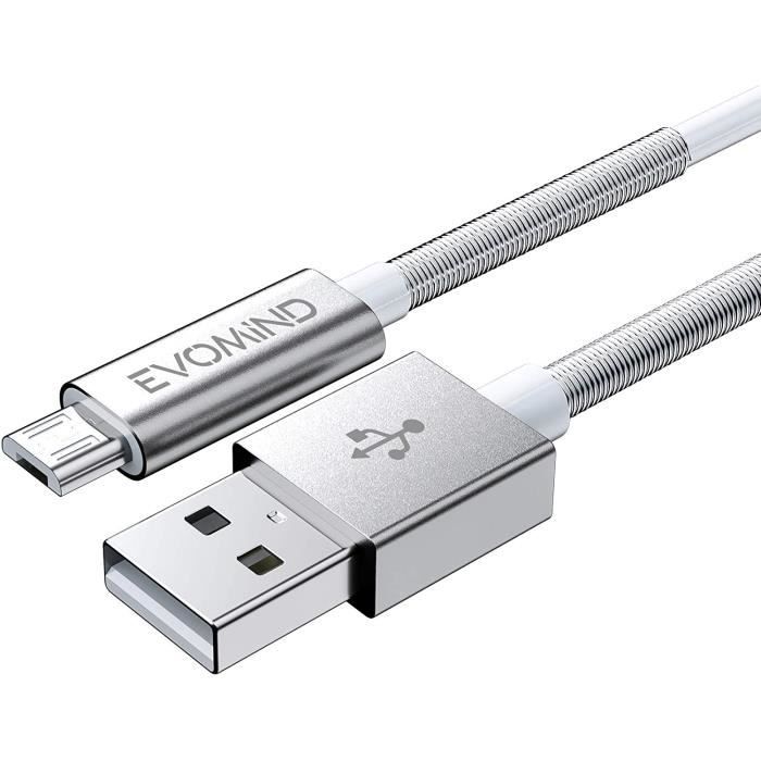 Cable Micro USB 1M Charge Rapide et Transfert de donnees pour Samsung  Galaxy S7-6- A10- J,Xiaomi Redmi 9c-6a- Note 6 Pro,Mane[~476] - Cdiscount  Téléphonie