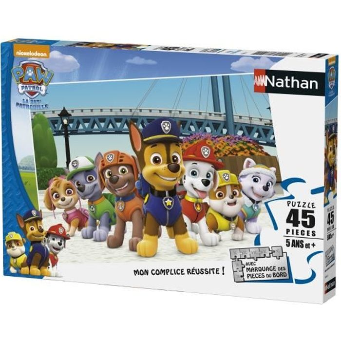 PAT PATROUILLE Puzzle 45 pièces - Nathan - Prêts à intervenir