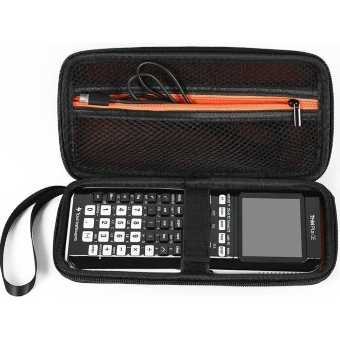 WYNGS Housse De Protection Rouge Robuste Pour Calculatrice HP 17BII Plus – Étui Rigide Avec Fermeture Éclair