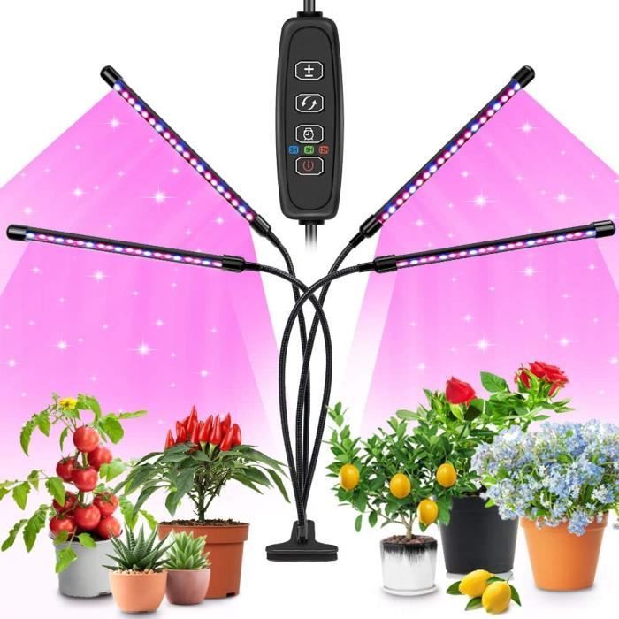 15W Ampoule Horticole LED E27 pour Plantes Intérieures, Lampe de Croissance  Plante LED (Équivalent 150W) à Spectre Complet pour A104 - Cdiscount Jardin