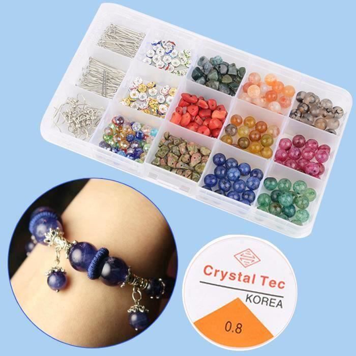 PCS pierres précieuses À faire soi-même Fabrication De Bijoux Artisanat Opal perles rondes 6 mm marron/vert 70 
