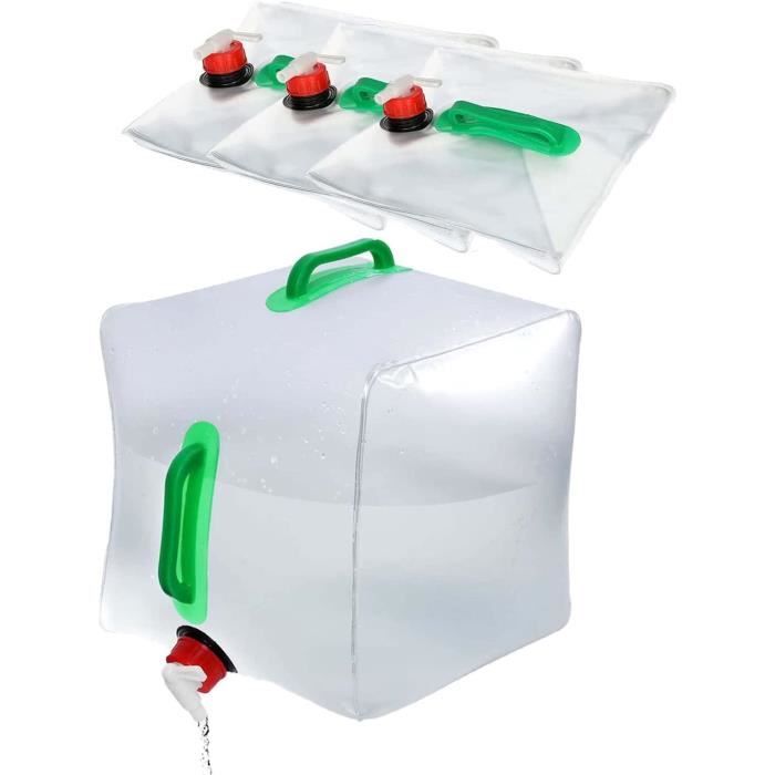 Bidon D'eau Potable Transparent Pour Camping, Randonnée Ou Survie - Pratique Et Léger