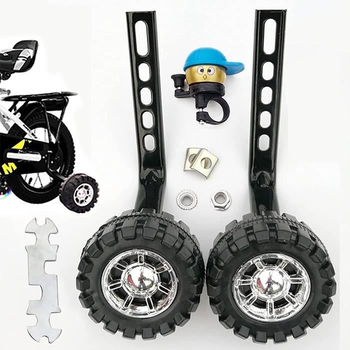 roues stabilisatrices vélo, stabilisateurs universels pour vélo d'enfant roues vélo enfant training - accessoires d'équipement de