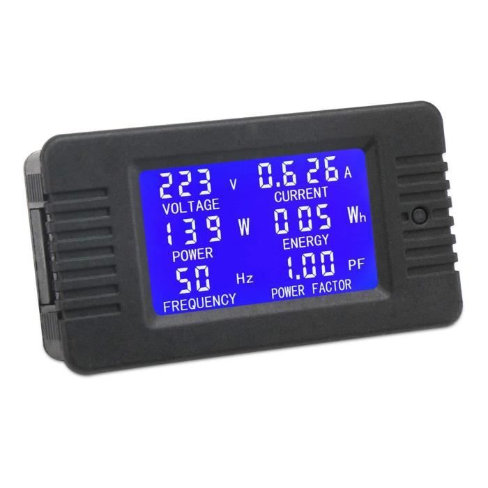 bleu Voltm/ètre num/érique LED sur /écran ACL de 14,22/ cm.