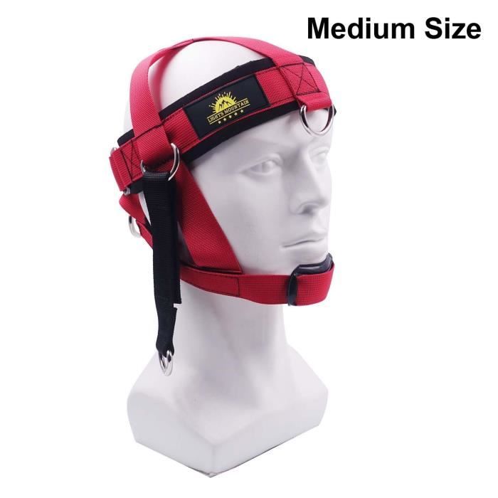 Harnais D'entraînement Pour Les Muscles Du Cou – Ajustable Et Rembourré – Pour Musculation, Boxe, MMA – Chaîne De 82 Cm Incluse