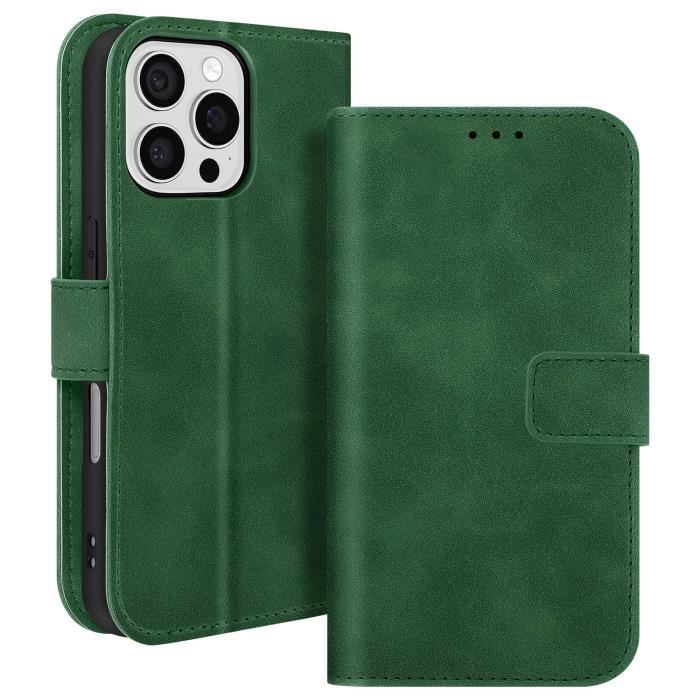 Étui Portefeuille Magnétique Pour IPhone SE 4 (2025) / IPhone 16e - Noir, Vert, Bleu, Rouge