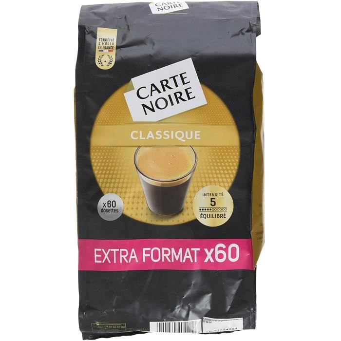 Carte Noire Classique N°5 - Extra Format 300 Dosettes souples (Lot de 5 X  60) : : Epicerie