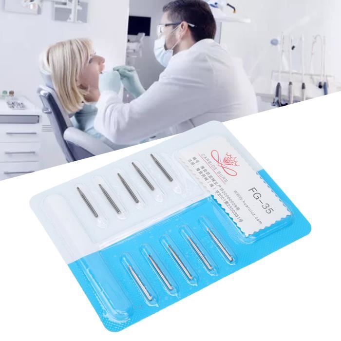 Lot De 10 Fraises Dentaires Rondes En Carbure FG8 - Pour Pièce à Main à Friction - Usage Dentaire Et Laboratoire