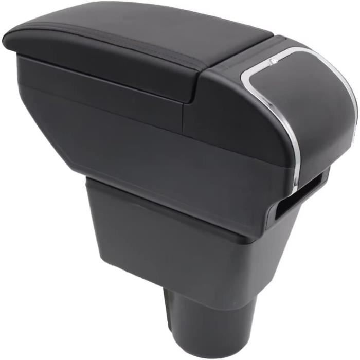 Accoudoir Central Avec Rangement Pour Renault Captur (2013-2016) - Double étage, Porte-gobelets Et Connexion USB