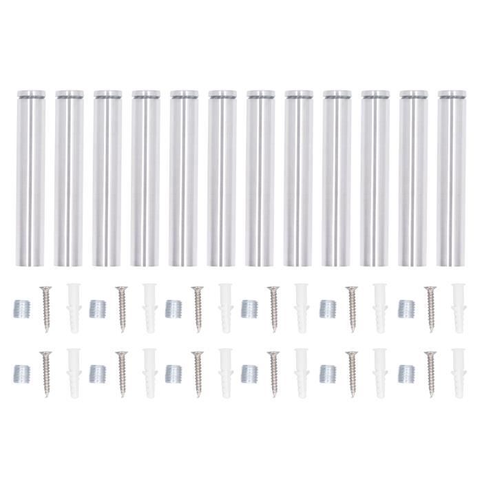 TRKETK 10 Pièces Supports de Montage Encastrés, Boucle Quincaillerie Murale en Acier Inoxydable Connecteur de Meubles Supports Suspension Emboîtement Robuste pour Images, Miroirs, Cadres (Argent