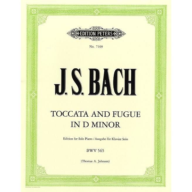 J S Bach Toccata And Fugue In D Minor Piano Solo Partitions Pas Cher Achat Vente Partition Cdiscount
