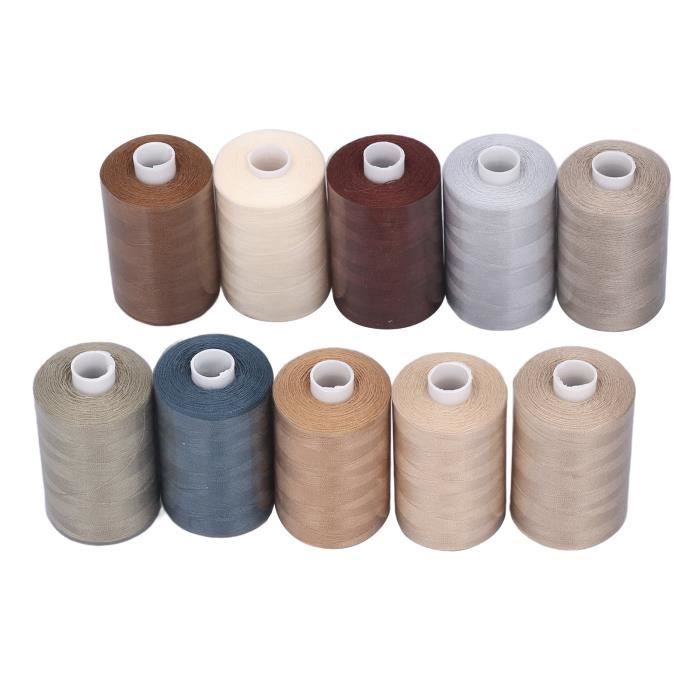 Ensemble Fil à Coudre 400m 36 Couleurs + 36 Bobines - Kit Couture Universel Pour Machines à Coudre Et Surjeteuses