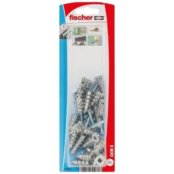 FISCHER Chevillle autoperceuse metal gkmsf - Blister de 20
