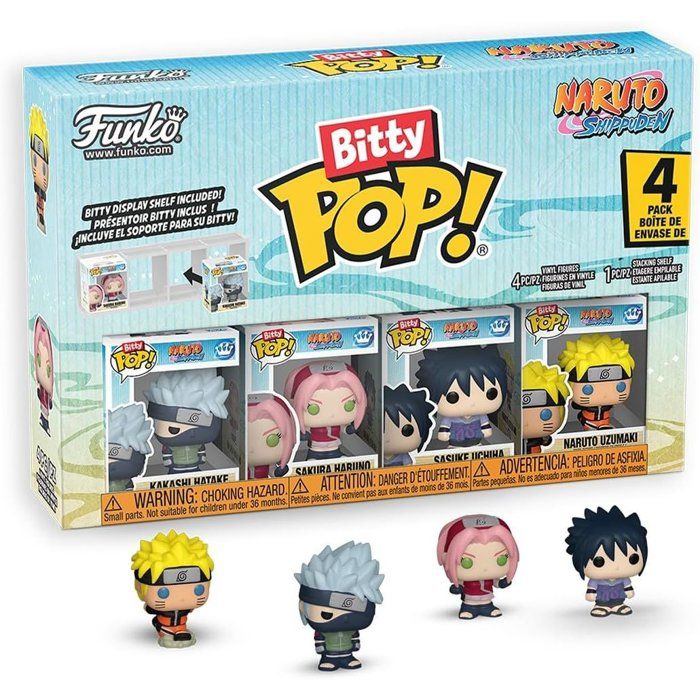 Figurine Funko Bitty POP! Naruto Shippuden Team 7 4 Pack Vinyle