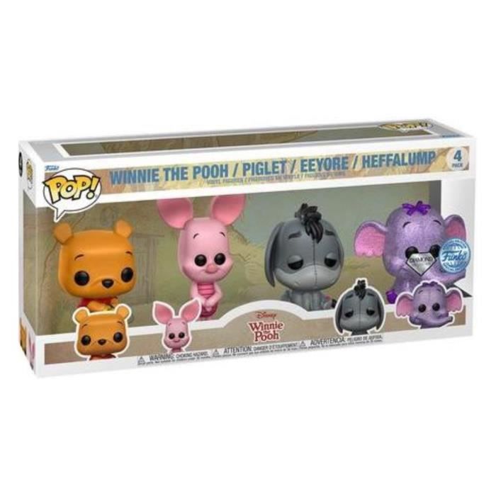 FUNKO Disney Pack 4 Figurines Pop! Movies Vinyl Winnie The Pooh 9 cm