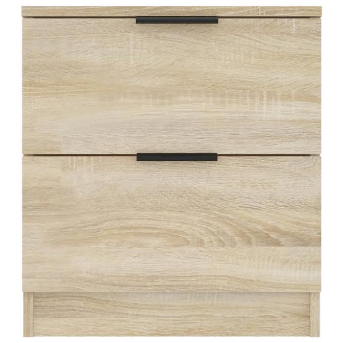 LESS Table de chevet Chêne Sonoma Bois d'ingénierie A811220 A3 ...