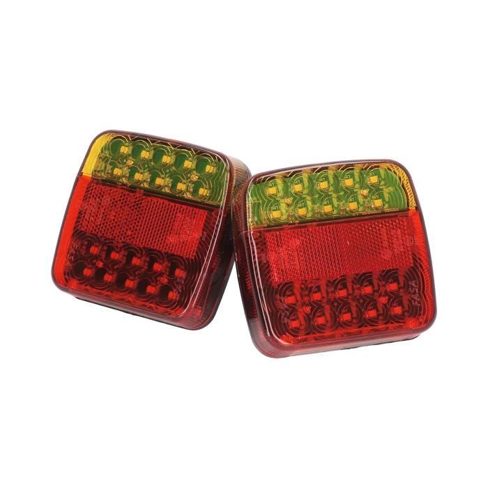 Feux De Remorque Magnétiques 12V - 2 Pièces - LED, Etanches - Pour Caravane, Camion, Van