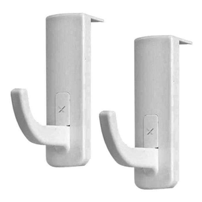 Support Casque Adhésif EIHI - Lot De 4 Crochets Pour Bureau, Mur, TPU Universel