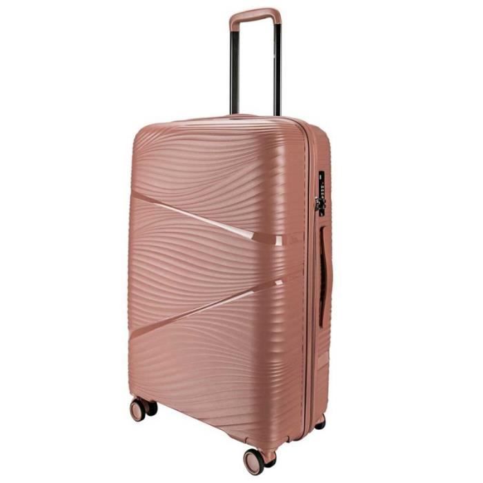 valise soute m 4 roues horizon "fancy" - rose gold - hor-419ro-65