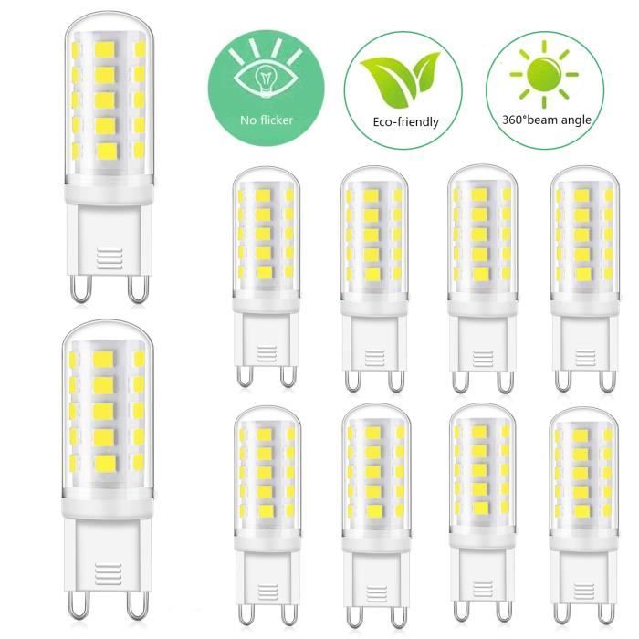 Kimjo Ampoule LED G9 Blanc Froid 6000K 5W Equivalente 28W/30W/40W