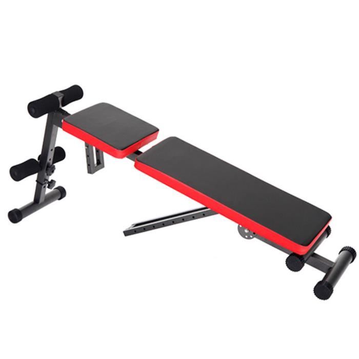 Banc De Musculation Inclinable Entierement Reglable Acceptant Des Charges Jusqu A 150 Kg Prix Pas Cher Cdiscount