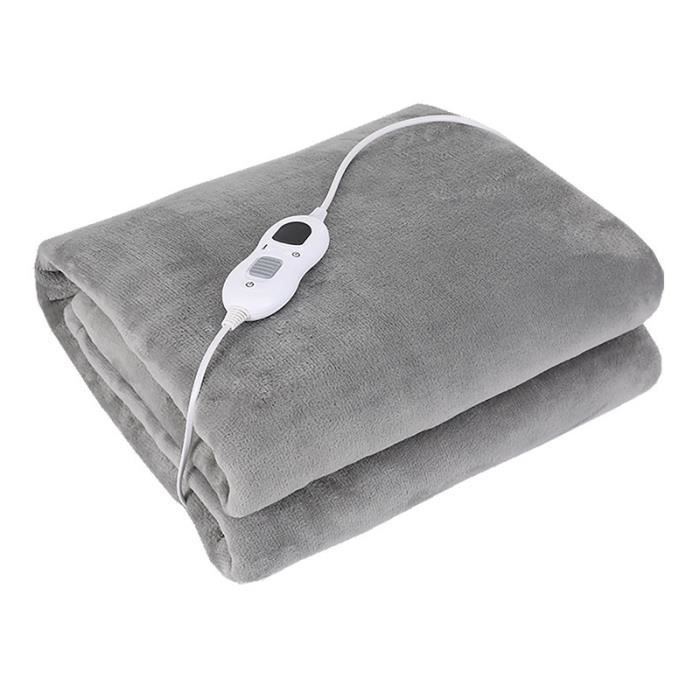 Couverture Chauffante électrique GOTCOZY 130x180 Cm - 10 Niveaux De Chaleur, Arrêt Auto 9h, Lavable, Télécommande Tactile