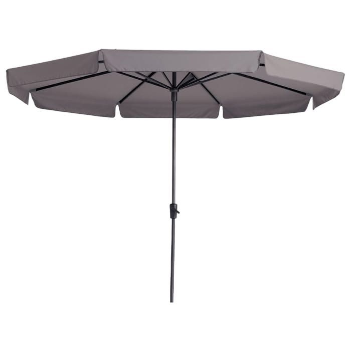 Parasol Demi-ronde VidaXL 180x90 Cm – Anti-UV, Antidécoloration, Acier, Pour Terrasse/jardin