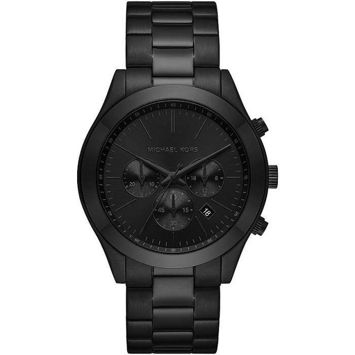 Montre Chronographe - MICHAEL KORS - MK8919 - Acier Inoxydable - Étanchéité 10 ATM - Noir