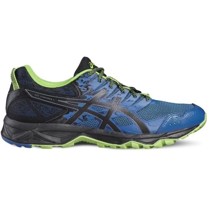 asics vert bleu