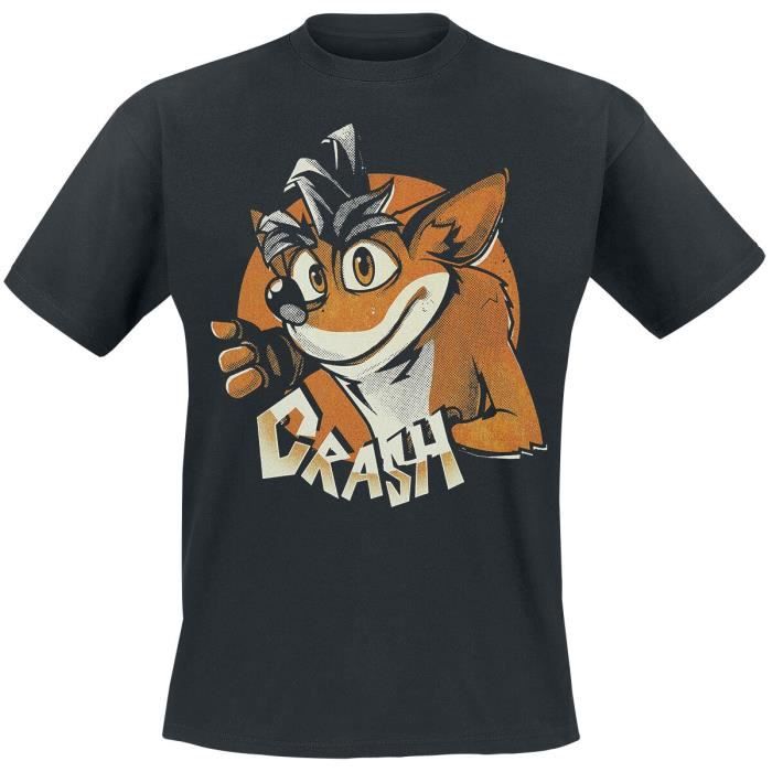 T-SHIRT Crash Bandicoot Crash Homme T-Shirt Manches courte