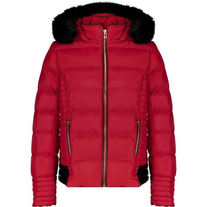 doudoune fille rouge