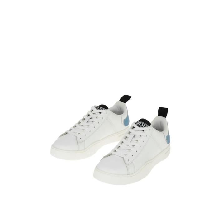 DIESEL HOMME Y02045P4180H8724 BLANC AUTRES MATERIAUX BASKETS Blanc Cdiscount Chaussures