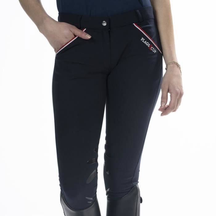 Pantalon D'équitation Fille Kerrits Taille XL - Gris Avec Patchs Aux Genoux - Occasion