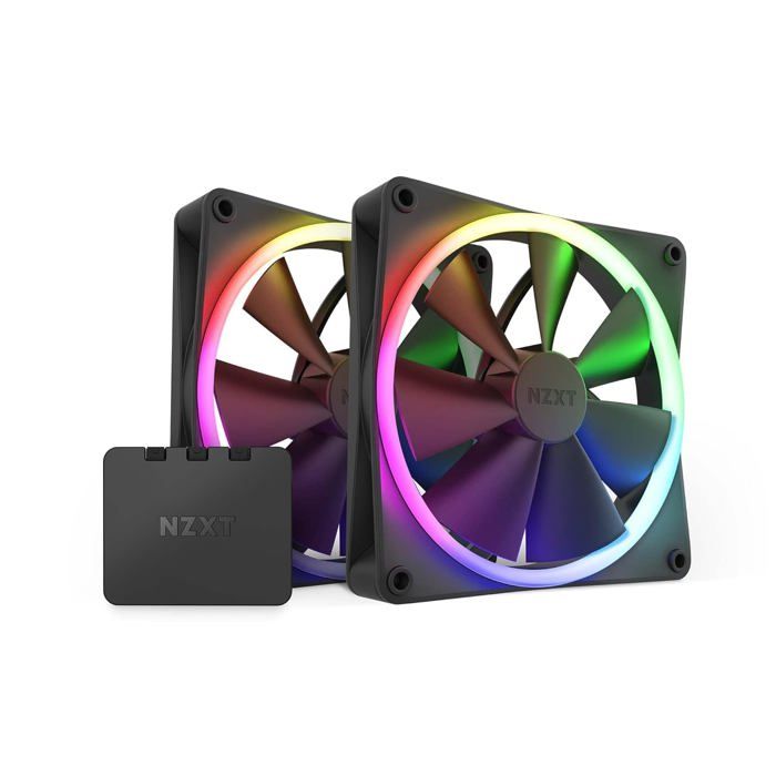 Nzxt F140 RGB TWIN Boitier PC, Processeur Ventilateur 14 cm 2 pièce(s) Noir - vue 5