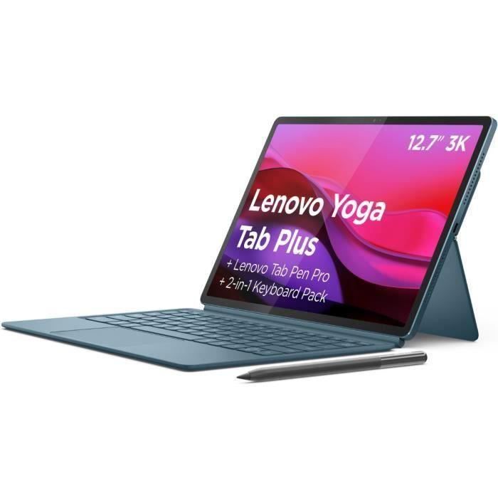 Tablette tactile LENOVO Yoga Tab Plus - 127 3K LTPS - 16 Go RAM - Stockage 256 Go - Bleu + Clavier + Stylet