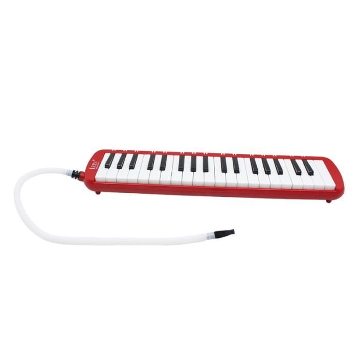 Volwco Mélodica 37 Touches Style Piano Instrument de Musique avec Sac de Transport Embouchure et Tube Accessoires pour Adultes Enfants débutants et Amateurs de Musique Cadeau 