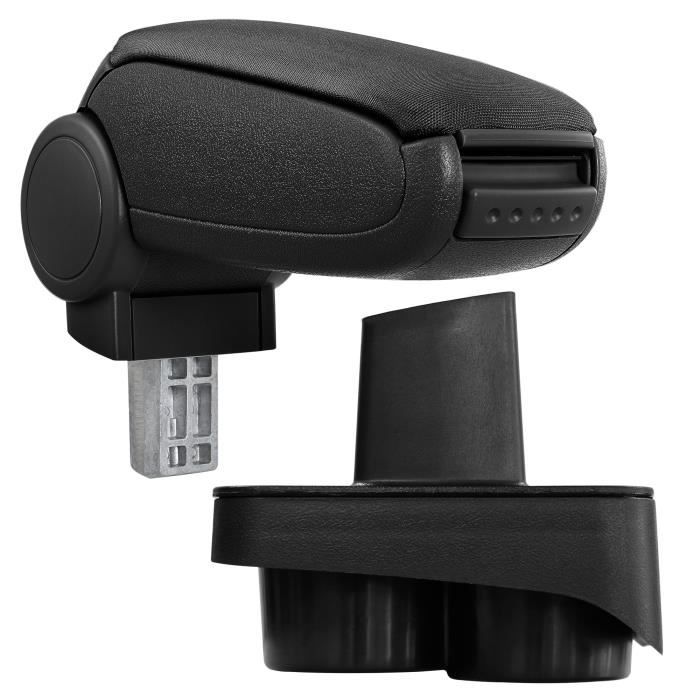 pro.tec accoudoir central spécifique pour VW Polo 9N - 9N2 - 9N3 - accoudoir avec compartiment de rangement - avec rembourrage -