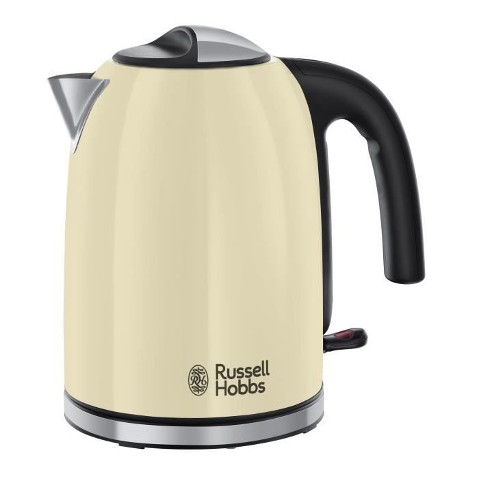 Russell Hobbs Bouilloire Electrique [Economie d'Energie] Colours Plus Crème Ebullition rapide Ecoulement parfait Niveau d'Eau Visible Filtre Anticalcaire lavable 20415 70 - vue 2