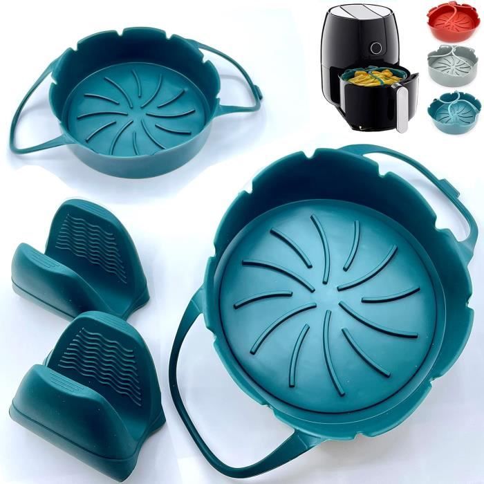 Lot De 8 Pieds Silicone Pour Friteuse à Air - Accessoires De Rechange Noirs