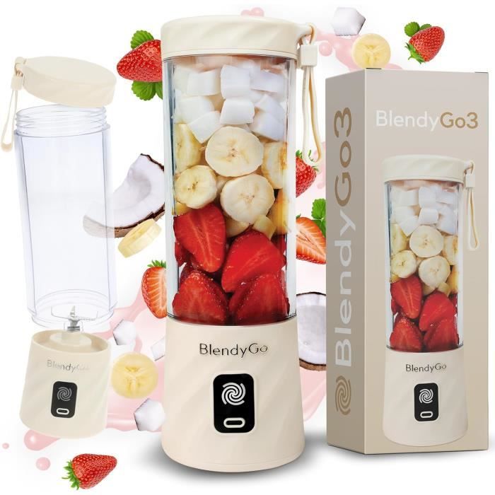 Mixeur Blender Apritsce 800W - Smoothie Mixer Avec 2 Bouteilles Portables Et Tasse De Broyage