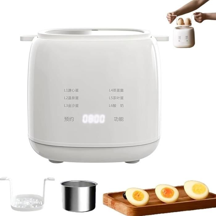 Cuiseur à Œufs Micro-ondes 4 Œufs – Dur, Mollet, Coque, Poché | Rapid, Compact, Matériau ABS | Idéal Petit-Déjeuner