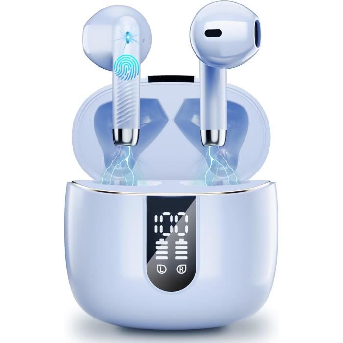 Écouteurs Bluetooth 5.4 Sans Fil - 40H Autonomie, Réduction De Bruit ENC, Étanche IP7, Avec Écran LED - 4