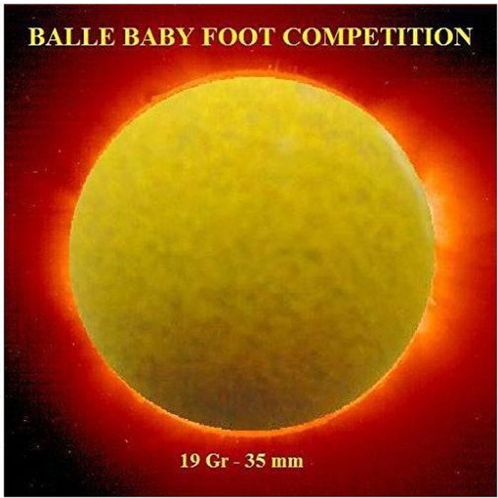 Jeu de balles de baby foot - BONZINI - Compétition - Plastique composite -  Jaune - Cdiscount Jeux - Jouets