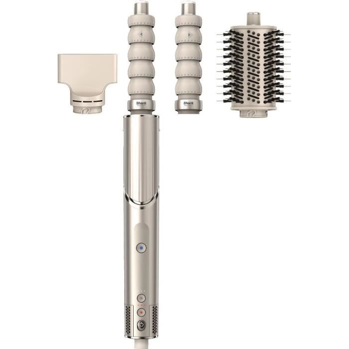 Sèche cheveux & styler soufflant 2 en 1 SHARK FLEXSTYLE HD426SLEU 3 accessoires Champagne