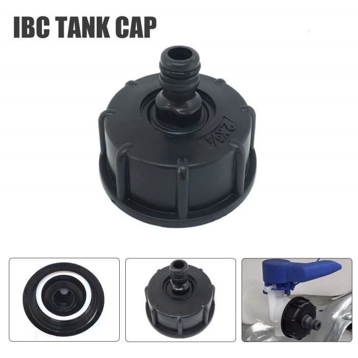 Diam/ètre dentr/ée 60mm pour IBC Cuve 1000 litres Diam/ètre de Sortie 1//2 KARIN IBC S60x6 Raccord//Bouchon Mamelon