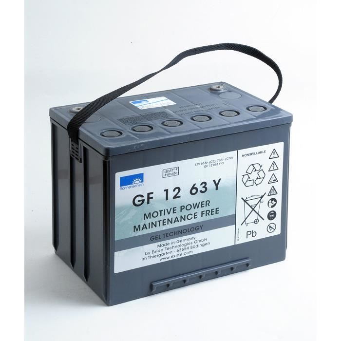 Batterie plomb etanche gel GF12063YO 12V 70Ah F-M6