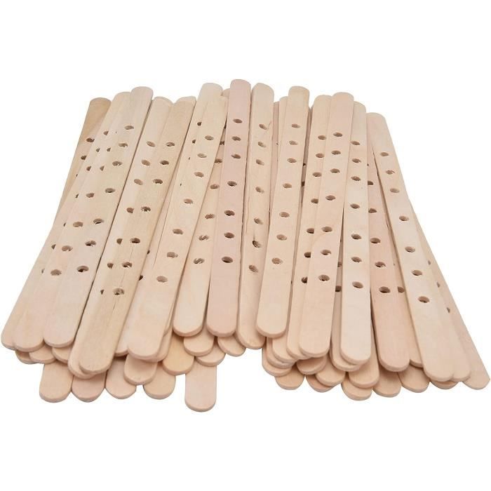 BENECREAT Outil De Centrage De Mèche Bougie 8 Pièces - Support Stabilisateur En Bois Pour Fabrication DIY