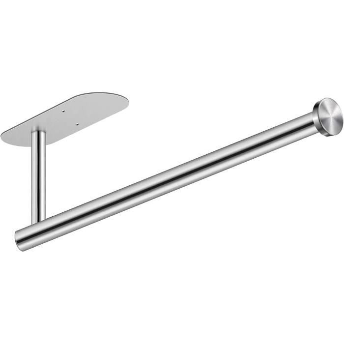 Porte-sopalin Mural Sans Perçage - Support Pour Papier Cuisine Et Papier Toilette En Aluminium - Fixation Adhésive Puissante