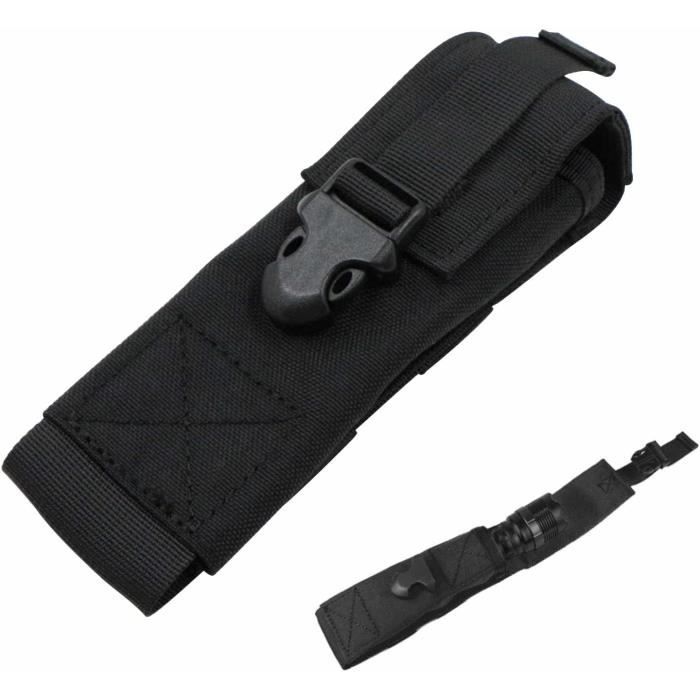 Étui Tactique Pour Lampe Torche, Tirage Rapide, Passant Ceinture Et Clip, Idéal Pour Chasse Et Outdoor
